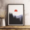 SCHWARZWALD Poster Bollenhut Bild Fine Art Print