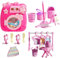 Jlkegfdf Play Laundry Set for Kids,Portable Doll House Furniture Washing Machine | Girls Toys, Learning & Education Toys, Washer Laundry Toy Set for Birthday