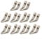 Lecreatekit 10pcs Saldatore Punte per Saldatura Plastica con Testa Liscia Triangolare 45 Gradi Bend Punte di Ricambio