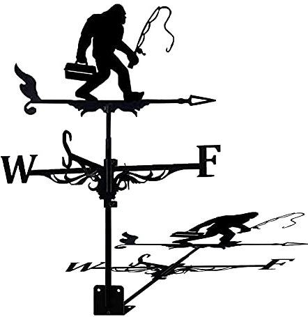 Sweet taize Wetterfahne Gartenstecker Metall Wetterfahne Kreatives Gorilla Design Tier Ornament Windfahne Wetterfahne Wetterhahn Richtungsanzeiger Outdoor