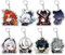 8 Pcs Gen Shin Schlüsselanhänger Game Action Figures Key Chain Kollektionen Niedliche Tasche Charms