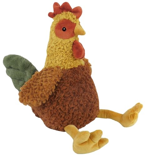 MON AMI Rooster Stuffed Animal, 16-Inch Soft Plushie Farmhouse Décor Gift | soft rooster plushie, stuffed animal build, farmhouse décor accent, cuddly comfort companion, nursery display, all-ages gift