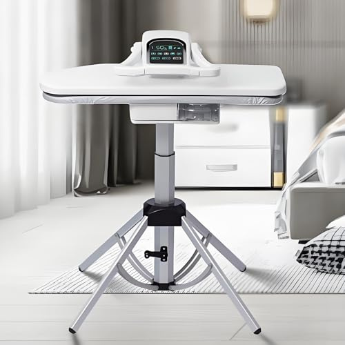 LBMED 2200W Smart Steam Press, Heat Press Machine with Adjustable Height Stand,5 Temperatures and 3 Ironing Board Sizes,support Wet and Dry Ironing/Forming/Heat Transfer, Remove Wrinkles, 1min Finish