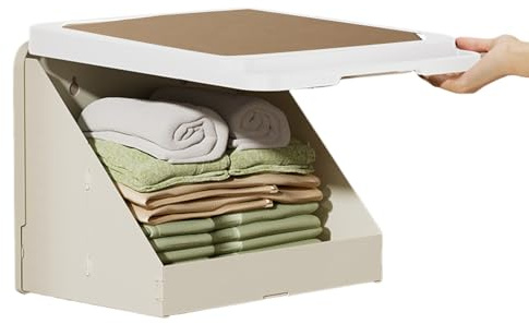 Mppchhn Bathroom Mural Folding Organizer | Bathroom Mural Clothes Folding Storage Box - Clothes Organizer Shelves Decoration Wall Mounted for Shower Laundry Vanity