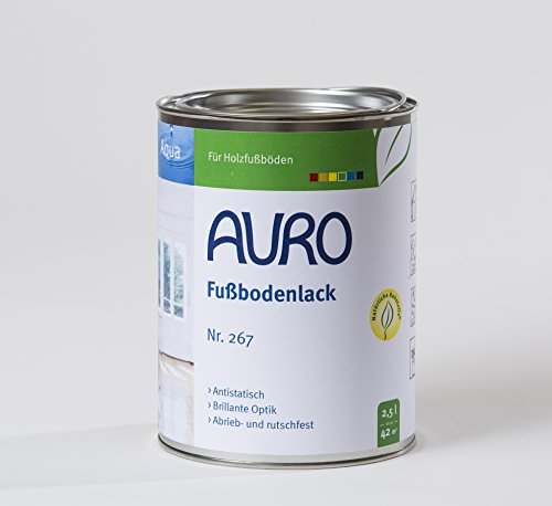 AURO Aqua Fußbodenlack Nr. 267 Farblos, 2,50 Liter