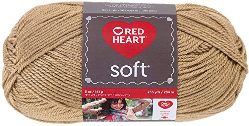 RED HEART E728_9388 Heart Soft Yarn, Wheat