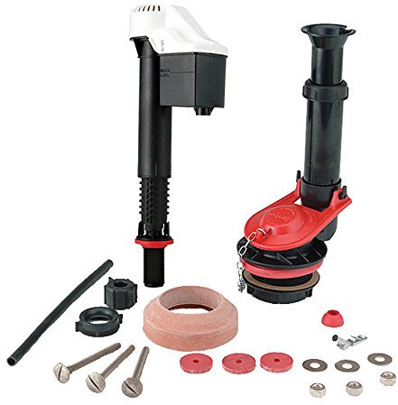 Korky 4010PK Kit de réparation complet universel pour toilettes Rouge 26 x 16,2 x 8,9 cm