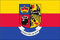flaggenmeer® Flagge Nordfriesland mit Wappen 110 g/m² ca. 100 x 150 cm