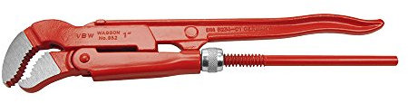 VBW 952005 Serie 952 S-Maul-Rohrzangen, rot, poliert, 245mm ½ 12,7 mm