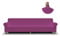 Copridivano 4 Posti con Braccioli Più Bello - Salvadivano Elasticizzato, Aderenza Perfetta da 220 a 270 cm - Telo Copri Divano, Tessuto Bielastico in molti Colori (4 Posti, Fucsia)