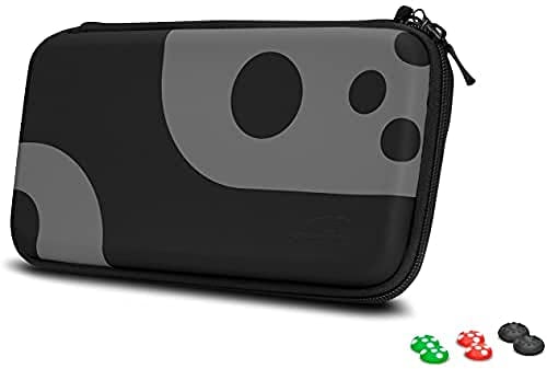 Speedlink CADDY & STIX Protect & Control Kit - Gepolsterte Transporttasche und Joy-Con-Caps für Nintendo Switch - Schwarz-Grau