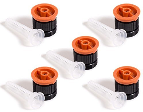 Rain Bird Juego de 5 boquillas para difusores de riego, color naranja