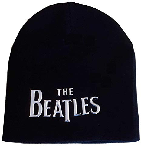 Beatles Beanie Sonic Silver Drop T Logo Knit Skully Mütze, Schwarz