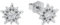 Amor Ohrstecker 925 Sterling Silber Damen Ohrschmuck, mit Zirkonia synth., 0,8 cm, Silber, Stern, Kommt in Schmuck Geschenk Box, 2026272