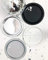 Beautiful Balloons Black, Silver & White Stylish and Chic Paper Party Plates x 40