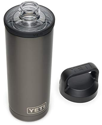 YETI Rambler 18 oz Bottle, Leakproof, Vacuum Insulated, Stainless Steel with Chug Cap, Graphite