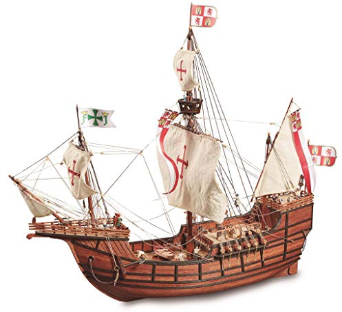 Artesanía Latina – Holzmodellschiff - Spanische Karavelle, Santa María, Entdeckung Amerikas – Modell 22411N, Maßstab 1:65 – Modelle zu Bauen – Mittleres Niveau