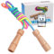 KLEINTOBER Premium Springseil Kinder I Hüpfseil Set I Seil mit Mitteverstärker I 220cm I verstellbar I Rainbow I Anleitung für Seilspringen I Urkunde für Motivation I ideal als Geschenk