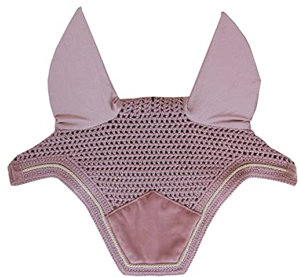 Kentucky Horsewear - Wellington Fliegenmütze - Samt - Altrosa - Für Pferd