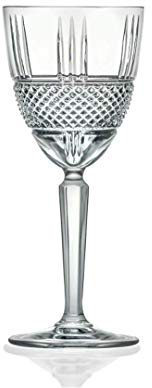 BRANDANI - Diamond Crystal Glass Liquorino Set 6 Pezzi Vetro