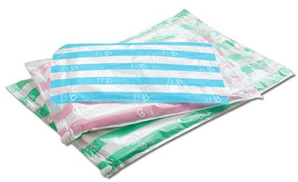 VOANZO 6 Travel Compression Bags, 6-Pack Roll-Up Space Saver Storage Bags for Travel,Roll Up by Hand,3 Different Sizes Pack of 6 (2 Large, 2 Medium, 2 Small)