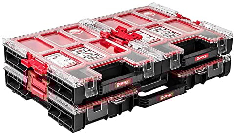3 tlg SET Sortimentskasten mit herausnehmbaren Fächern – 24 Stück Ausziehbare Cubs - Kleinteilemagazin Sortierbox mit Deckel Sortierkasten Sortierkoffer Werkzeugbox