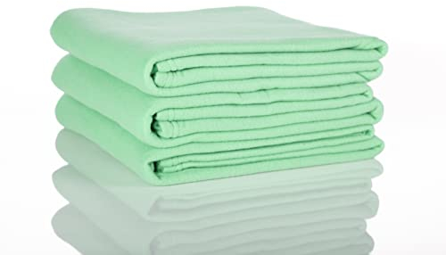Glart Oeko-Tex Fleecedecken 3er Set in mintgrün, 130x160 cm, über 200g/m2, als Sofadecke, Kuscheldecke, Sofaüberwurf oder Picknickdecke
