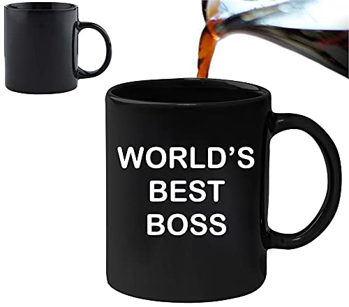 Acen Merchandise The Office Dunder Mifflin World's Best Boss Magic Heat Changing Mug Natale divertente regalo celebrazione lavastoviglie/forno a microonde