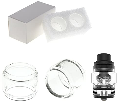 Ersatzglas 2x Stück kompatibel mit Uwell VALYRIAN 2 Pro 8ml Bulb Tank Glas Pyrex Glass Tube Glastank