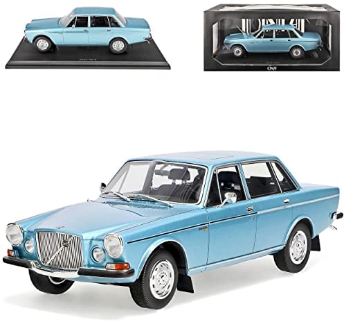 DNA Collectibles Volvo 164 E Limousine Blau 1968-1975 1/18 Modell Auto mit individiuellem Wunschkennzeichen