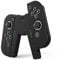 JINGDU Ladegriff für Switch NS/Switch OLED Joy Con,Griffhalterung Gaming Griffgriff Controller Für Nintend Switch Joy-Con,USB-C-V-förmiger Controller,Black
