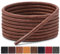 Handshop 3 Pares de Cordones para Zapatos de Vestir para Hombre, Cordones de Repuesto para Zapatos de Vestir, Cordones Encerados Redondos para Zapatos Oxford de Mujer y Chukka (Marrón, 120cm)