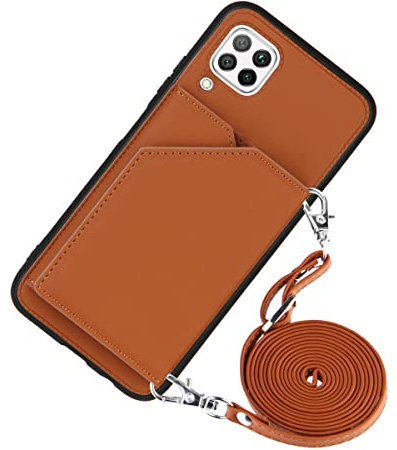 Handykette Handyhülle für Huawei P40 Lite/Nove 6 SE Hülle Premium PU Leder Weich TPU Klapphülle Magnetverschluss Kartenfach Geldbörse Kompatibel mit Hülle Huawei P40 Lite/Nove 6 SE