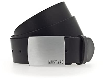MUSTANG Classic Belt W95 Black - kürzbar
