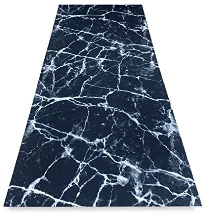 Tex family Tappeto Runner da Cucina Passatoia Antiscivolo Effetto Marmo Made in Italy - Cm. 50x400