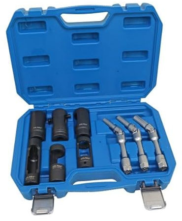 US PRO Tools 9pc Diesel Injector & Glow Plug Removal Socket Sockets Set 5641