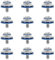 Lot de 12 Vis de Montage pour Disque Dur Compatible avec HP 3,5 Pouces HDD DC5800 DC7800 DC7900 6005 6200 6300 Z200 6000 8000 8100 8200 Isolation Grommet Mute Vis