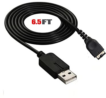 WICAREYO Ladekabel Kompatibel für GBA SP, 2M/6,5 Fuß USB Netzkabel Ladegerät Draht Kompatibel für DS NDS Gameboy Advance SP