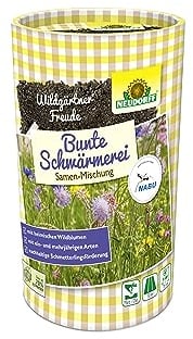 Neudorff Wildgärtner Freude Bunte Schwärmerei als Samenmischung mit duftenden ein- und mehrjährigen Nektarpflanzen, die heimische Schmetterlinge anlocken, 50 g
