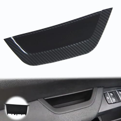 OVANOH Carbon Fiber Pattern Driver Side Door Armrest Handle Storage Compartment Compatible for BMW X3 F25 2010-2016 X4 F26 2014-2017 Cover Door Container Storage Box Door Armrest Cover
