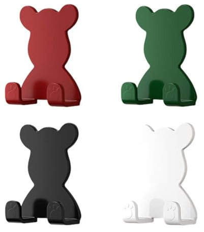 EIHI 4 Pcs Pared Colgador Toalla Baño Ganchos Adhesivos Colgador Trapos Cocina Gancho Adhesivo Pared Para Colgar Cortinas Sin Agujeros Colgador Baño Ganchos Para Colgar Ropa
