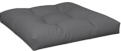 vidaXL Palettenkissen Anthrazit 80x80x12 cm Stoff