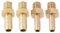 LT Easiyl 4 Stück Messing-Schlauchanschluss mit Widerhaken Metrisch M6 X 1,0–4 Mm Und M6 X 1,0–5 Mm für Teich- Und Poolschlauchadapter Schlauchanschluss mit Widerhaken Außengewinde Rohrverschraubung