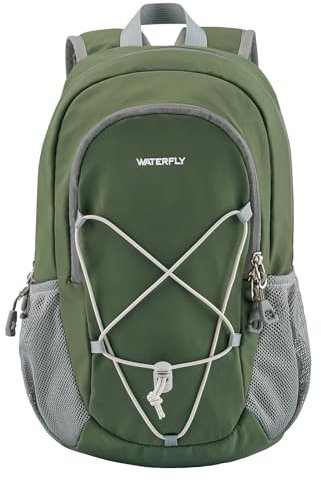 WATERFLY Rucksack Klein Wanderrucksack 12L: Leicht Tagesrucksack Mini Sport Backpack Outdoor Daypack mit Abnehmbare Brustschnalle für Wandern Reisen Camping Fahrrad Herren Damen
