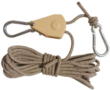 Fascette per tende, fascette per tende da sole | Corda per da campeggio leggera | Cricchetto di corda corda di telone, accessori per da campeggio per escursionismo, ciclismo, pesca,
