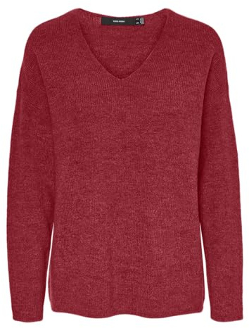 VERO MODA Vmcrewlefile Ls V-Neck Blouse Noos