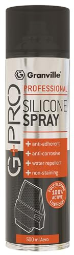 Granville G+Pro Silicone Spray – 500ml | Multipurpose Clear Lubricant for Automotive – Home – Office | Prevents Seizing – Water Repellent – & Anti-Static Properties Lubricant Spray