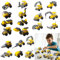 LTHOENG Bausteine Mitgebsel Kindergeburtstag Gastgeschenke, 20 Pack Mini Bausteine Konstruktionsspielzeug,Party Geburtstag Deko,Adventskalender Halloween Kinder Junge Mädchen Party Pinata Geschenk ﻿