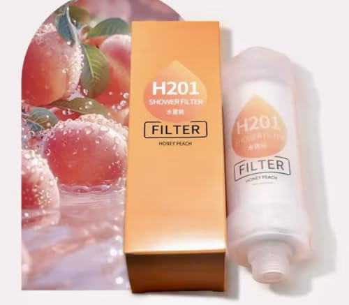 Filtro doccia con aroma e vitamina C, migliora la salute della pelle e dei capelli (aroma di pesca)