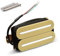 Greabuy Micro de guitarra eléctrica de doble bobina, micrófono Humbucker mango de guitarra eléctrica, micrófono de mango de guitarra eléctrica, textura metálica para guitarra eléctrica